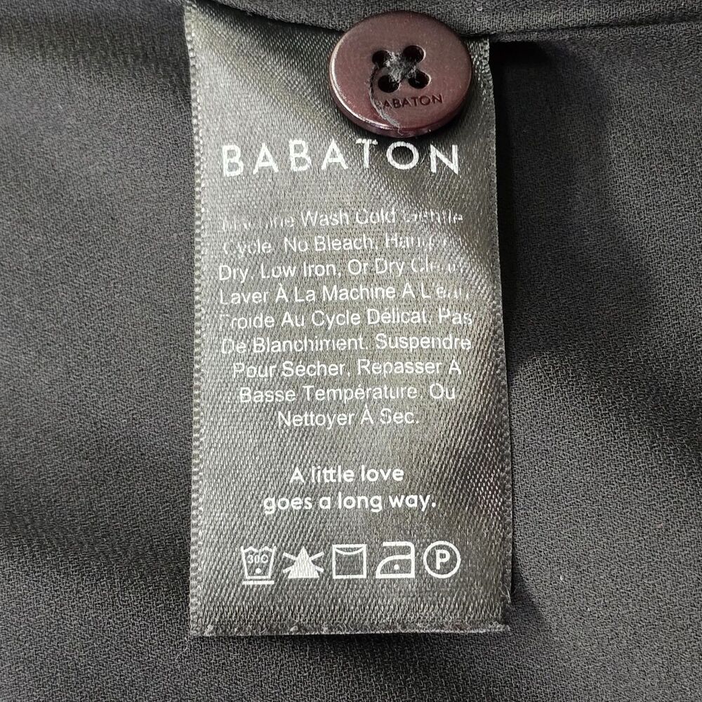Aritzia Babaton Quincey Jacket Trench Small S Black Coat Work Blazer - Picture 12 of 15